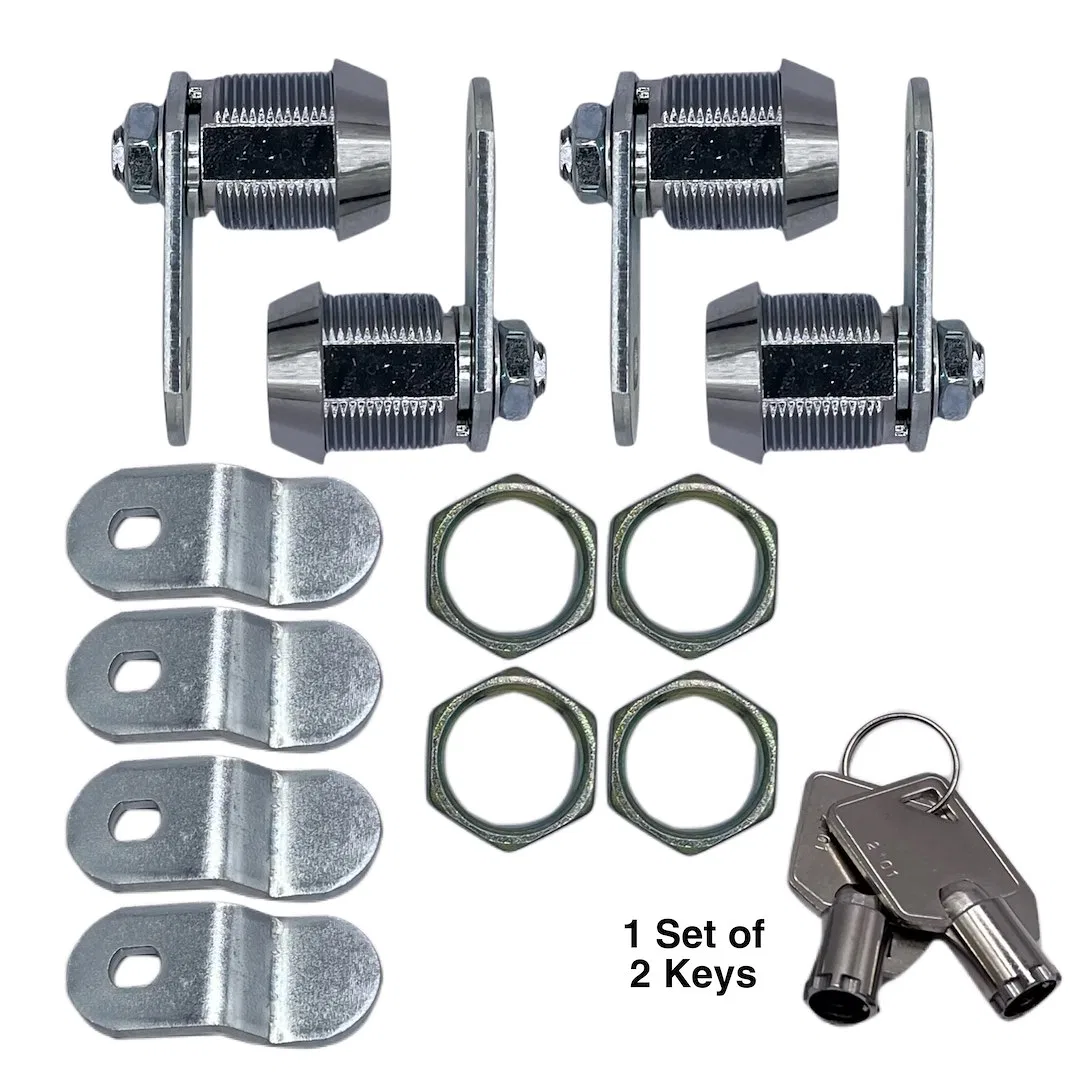 L325 – RV DESIGNER Lock Cylinder, For RV Compartment Ace Key Cam Lock Combo 5/8 Inch Length Round Face With Washer/ O...